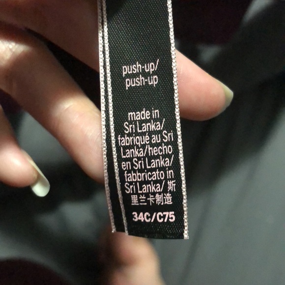 Victoria Secret Maroon Underwire Bra 34C - Picture 3 of 3